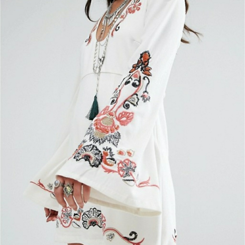 **SOLD**Free People holiday folk dress - Picture 1 of 7